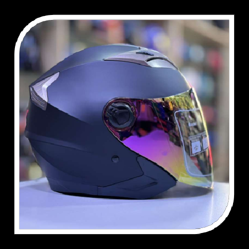 CASCO OPEN FACE FG+7 NEGRO MATE 