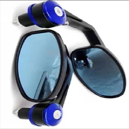 ESPEJO TIMON CAFE RACER AZUL