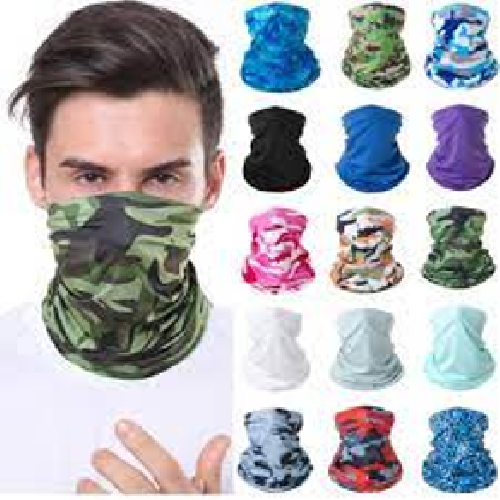 BANDANAS MULTIUSO DOCENA NEGRO