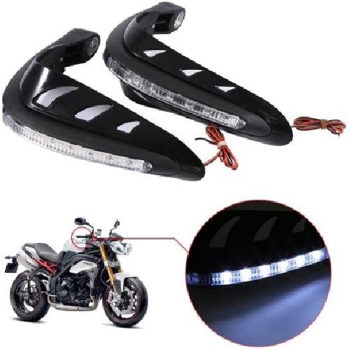 PROTECTOR DE MANO CON LUZ LED NEGRO