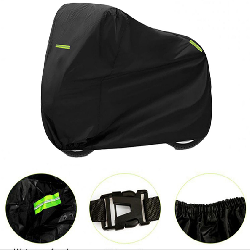 COBERTOR DE MOTO AFELPADO BASICO NEGRO