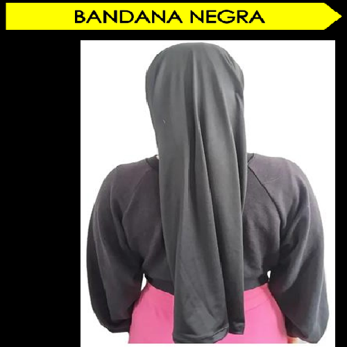 BANDANA LARGA PARA DAMA NEGRO