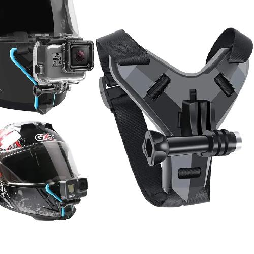 SOPORTE GOPRO Y CELULAR PARA CASCO CASCO