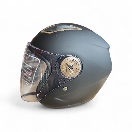 CASCO OPEN FACE YELE ECONOMICO NEGRO MATE