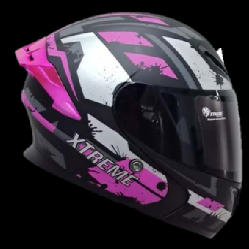 CASCO ABATIBLE EXTREME  ROSA GRIS  MATE ALERON ROSA
