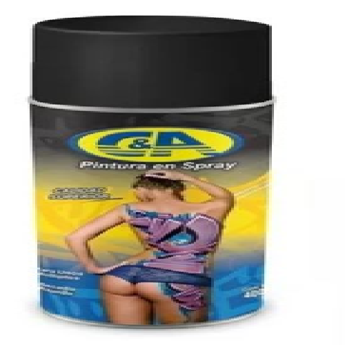 PINTURA SPRAY C&A NEGRO MATE X DOCENA